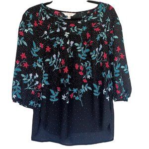 LC Lauren Conrad Floral Top Size Medium